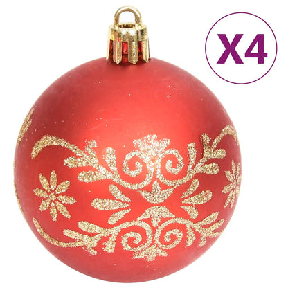 330088 vidaXL 70 Piece Christmas Bauble Set Gold and Red