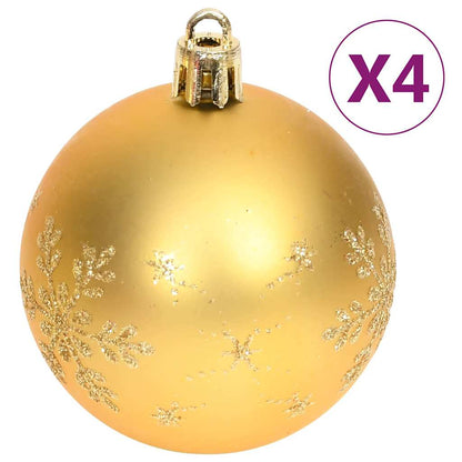330088 vidaXL 70 Piece Christmas Bauble Set Gold and Red