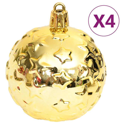 330088 vidaXL 70 Piece Christmas Bauble Set Gold and Red