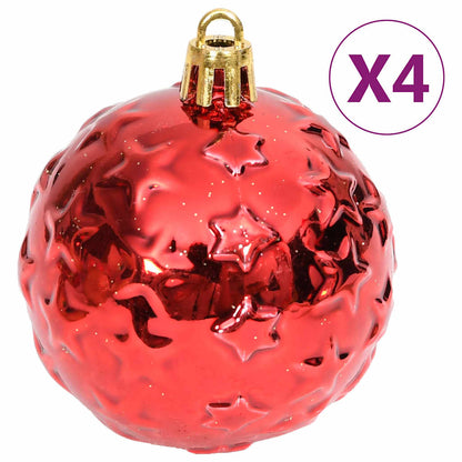 330088 vidaXL 70 Piece Christmas Bauble Set Gold and Red