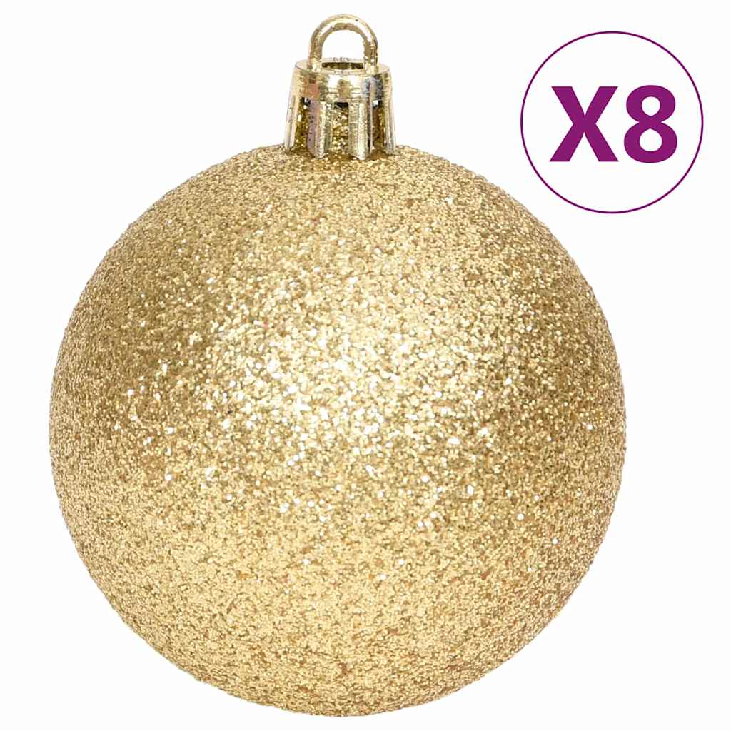 330088 vidaXL 70 Piece Christmas Bauble Set Gold and Red