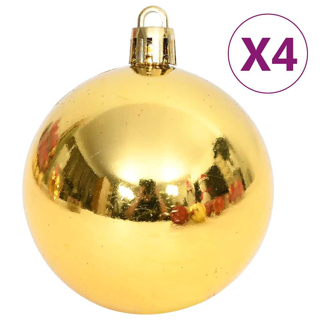 330091 vidaXL 108 Piece Christmas Bauble Set Gold and Red