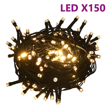 vidaXL 60 Piece Christmas Ball Set with Peak and 150 LEDs Rose Gold