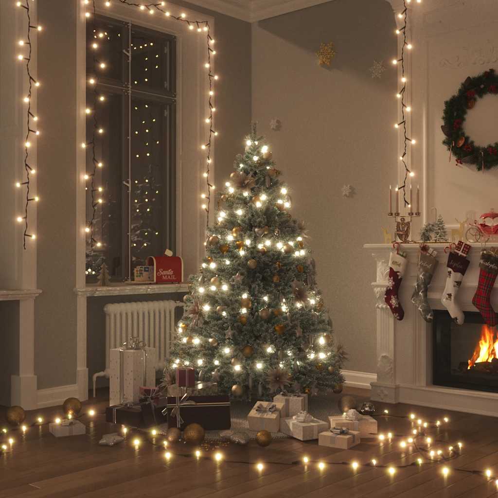 vidaXL LED String with 300 LEDs Warm White 30 m PVC