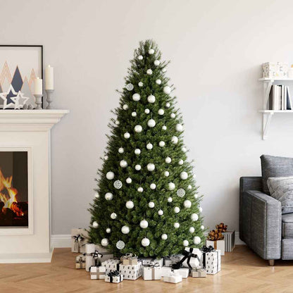 330082 vidaXL 100 Piece Christmas Ball Set White