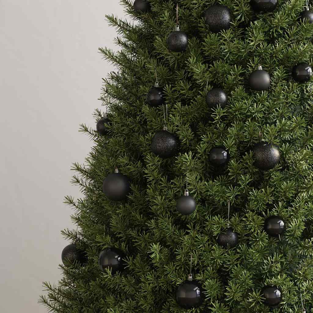 330083 vidaXL 100 Piece Christmas Ball Set Black