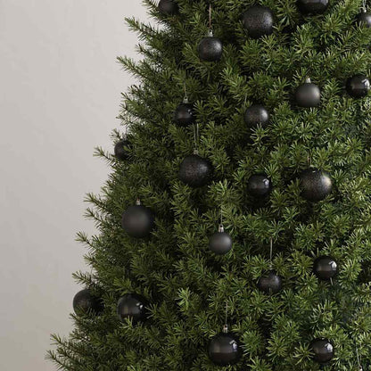 330083 vidaXL 100 Piece Christmas Ball Set Black