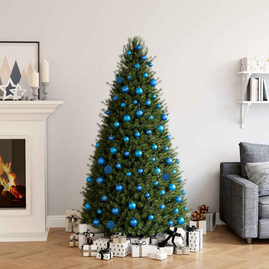 330085 vidaXL 100 Piece Christmas Ball Set Blue