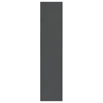 vidaXL Bathroom Mirror Cabinet 60x15x75 cm MDF Shining Grey