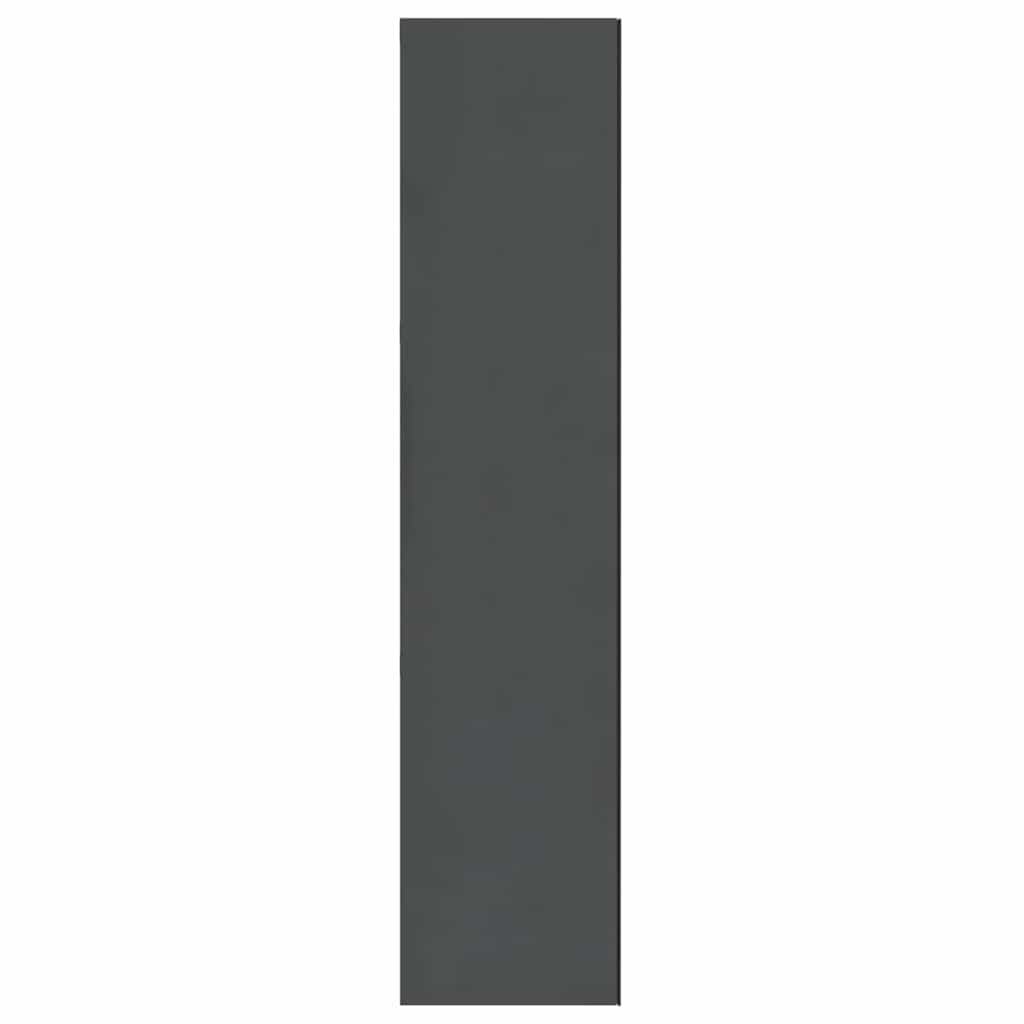 vidaXL Bathroom Mirror Cabinet 60x15x75 cm MDF Shining Grey