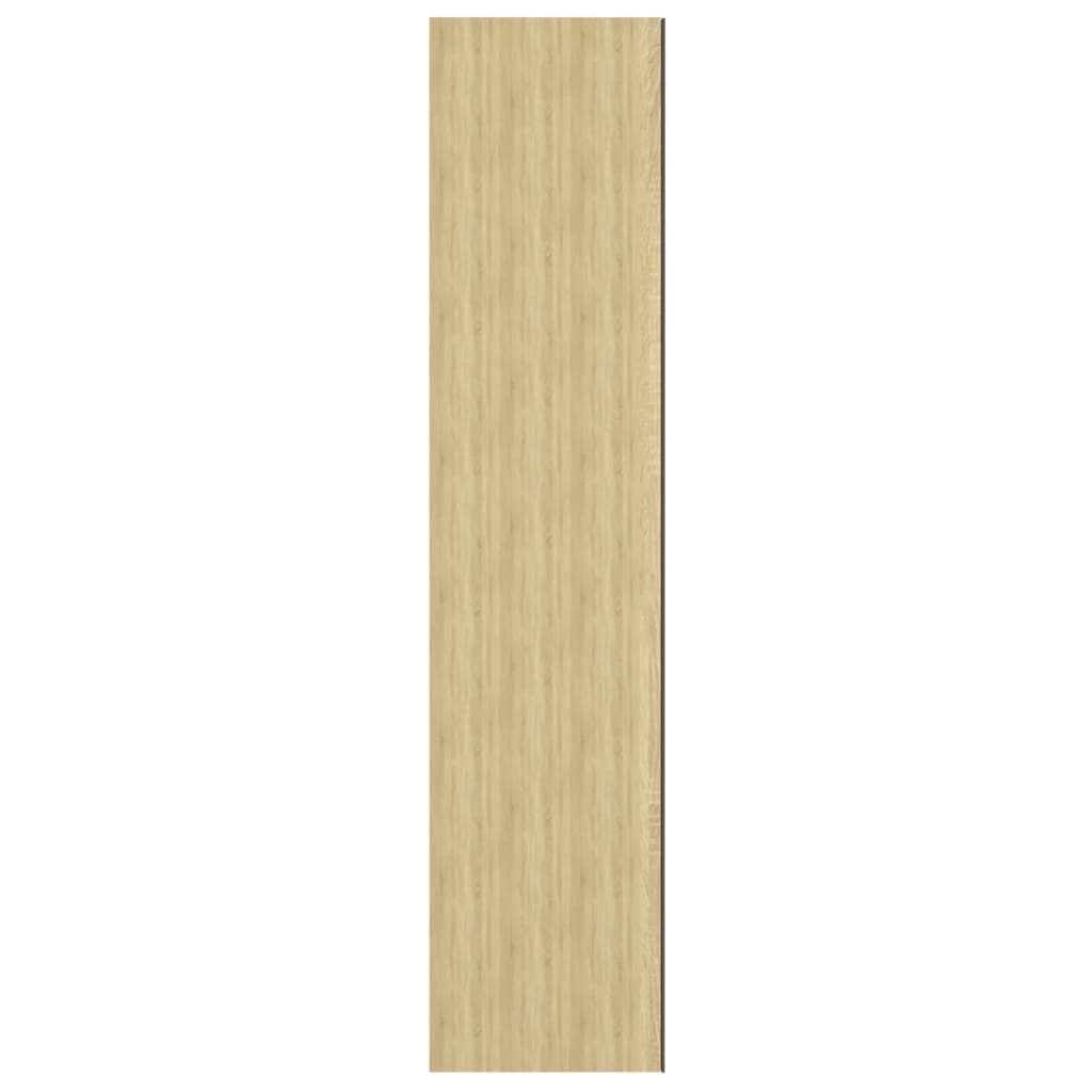 vidaXL Bathroom Mirror Cabinet 60x15x75 cm MDF White and Oak