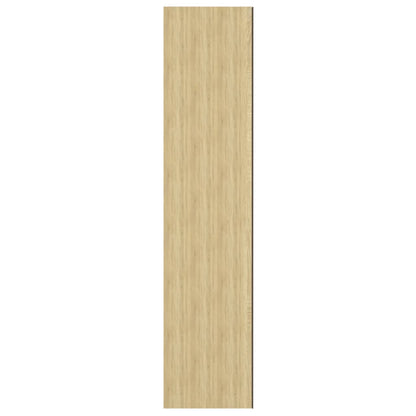 vidaXL Bathroom Mirror Cabinet 60x15x75 cm MDF White and Oak