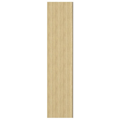 331530 vidaXL Bathroom Mirror Cabinet 60x15x75 cm MDF White and Oak