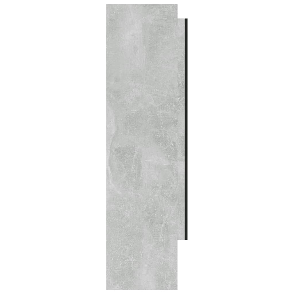 vidaXL Bathroom Mirror Cabinet 80x15x60 cm MDF Concrete Grey