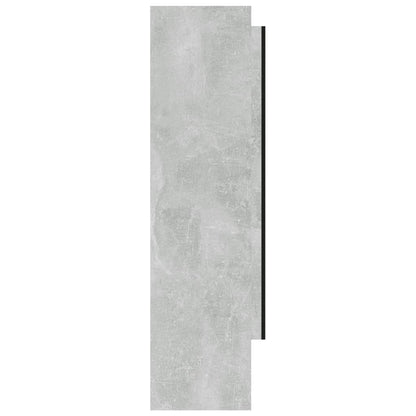 vidaXL Bathroom Mirror Cabinet 80x15x60 cm MDF Concrete Grey