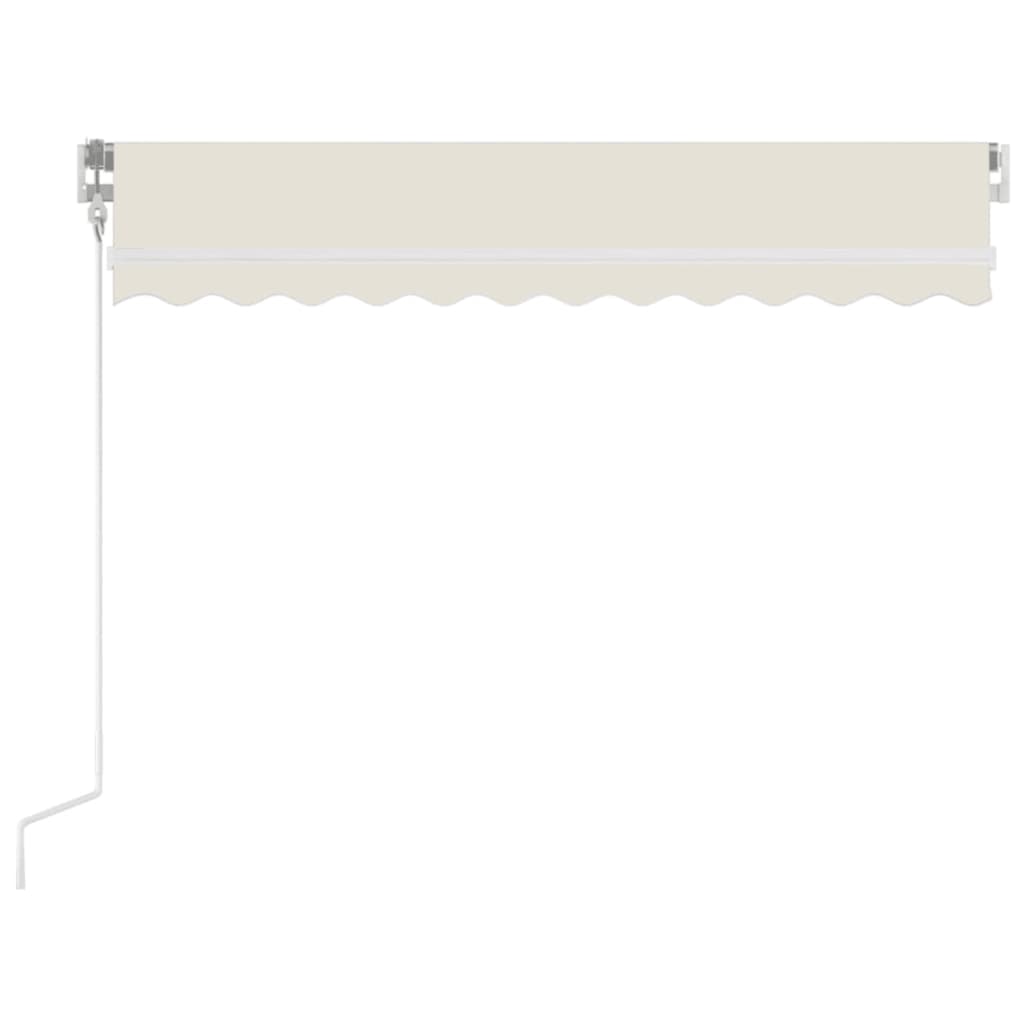 vidaXL Retractable Awning | Cream | Powder-coated aluminium | 350x250cm