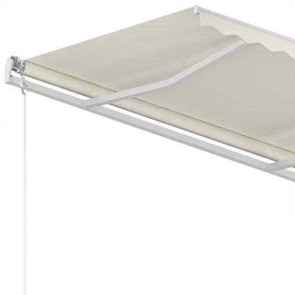 vidaXL Retractable Awning | Cream | Powder-coated aluminium | 350x250cm