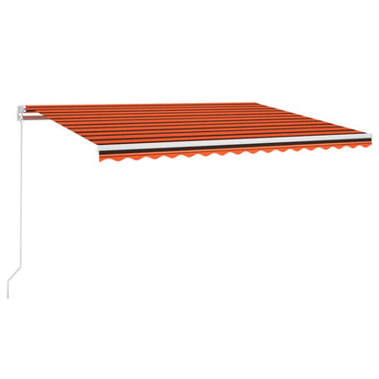 vidaXL Manual Awning with Solar LED 4 x 3 m