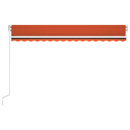 vidaXL Manual Awning with Solar LED 4 x 3 m