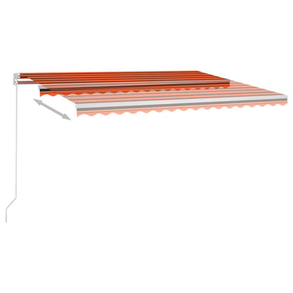 vidaXL Manual Awning with Solar LED 4 x 3 m