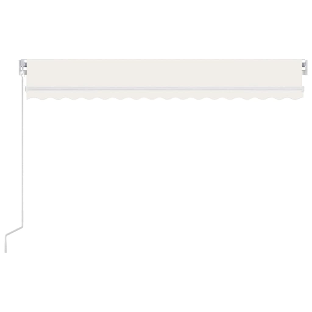 vidaXL Manual Retractable Awning 450x300 cm Cream