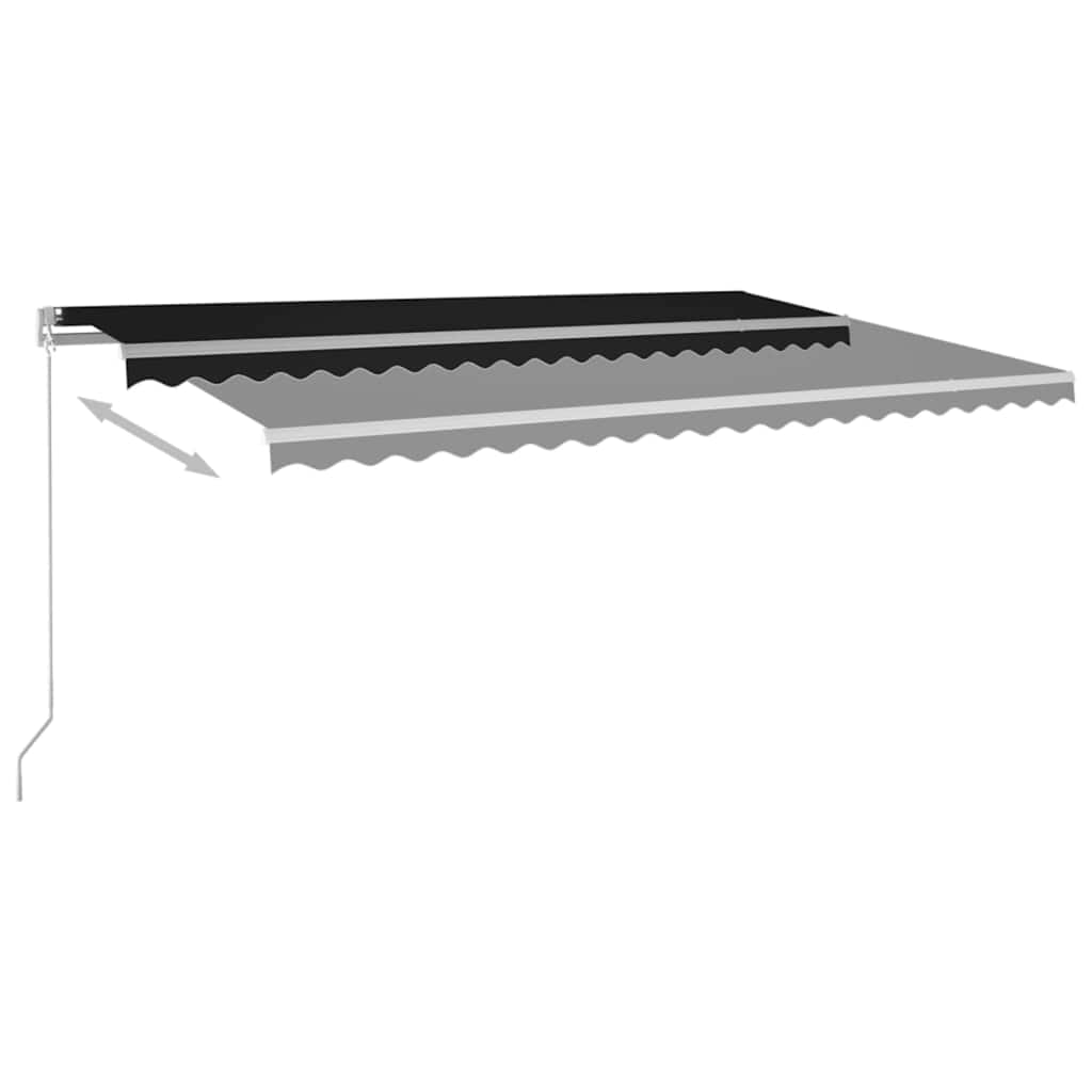 vidaXL Retractable Awning | Anthracite