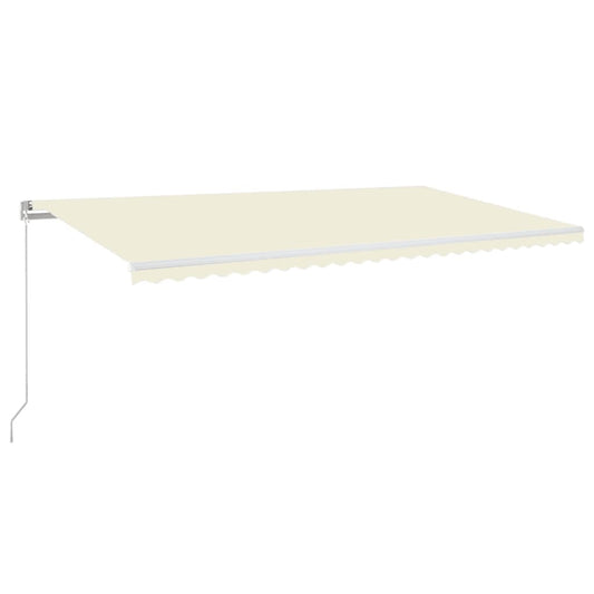 vidaXL Manual Retractable Awning 600x350 cm Cream