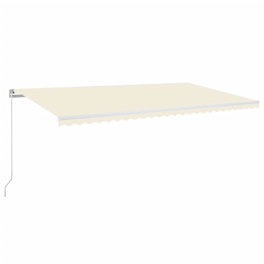 vidaXL Retractable Awning | Cream