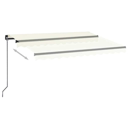 vidaXL Manual Retractable Awning 350x250 cm Cream