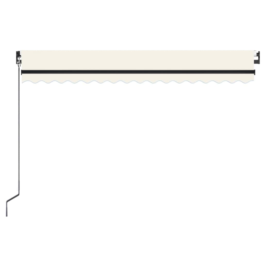 vidaXL Manual Retractable Awning 400x350 cm Cream