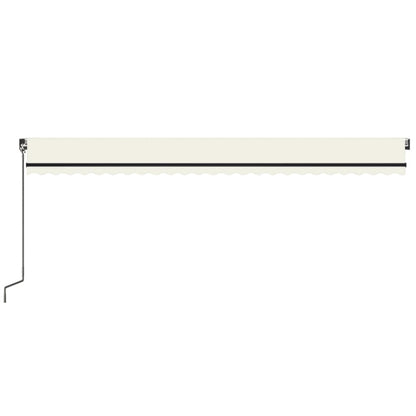 vidaXL Manual Retractable Awning 600x350 cm Cream