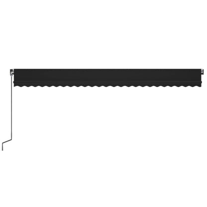 vidaXL Manual Retractable Awning 600x350 cm Anthracite