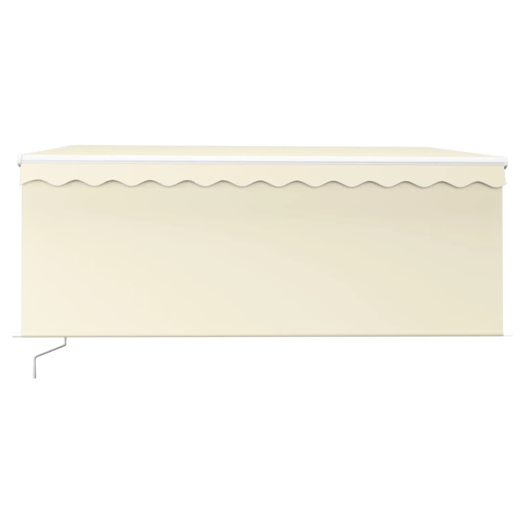 vidaXL Manual Retractable Awning with Blind 3.5x2.5m Cream