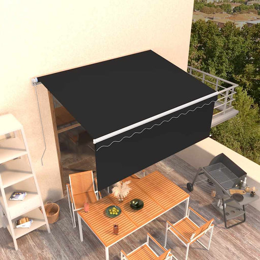 vidaXL Retractable Awning | Anthracite