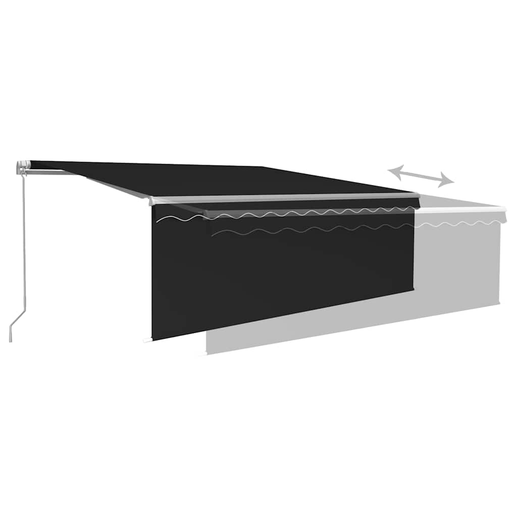 vidaXL Retractable Awning | Anthracite