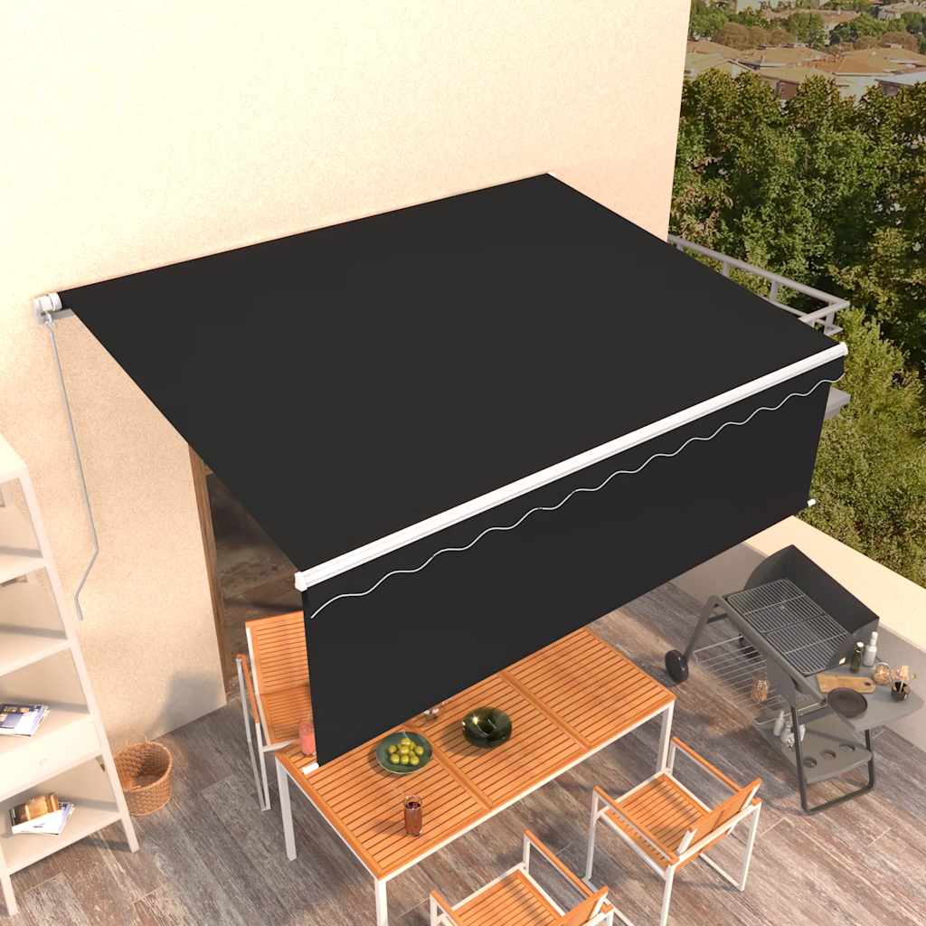 vidaXL Retractable Awning | Anthracite