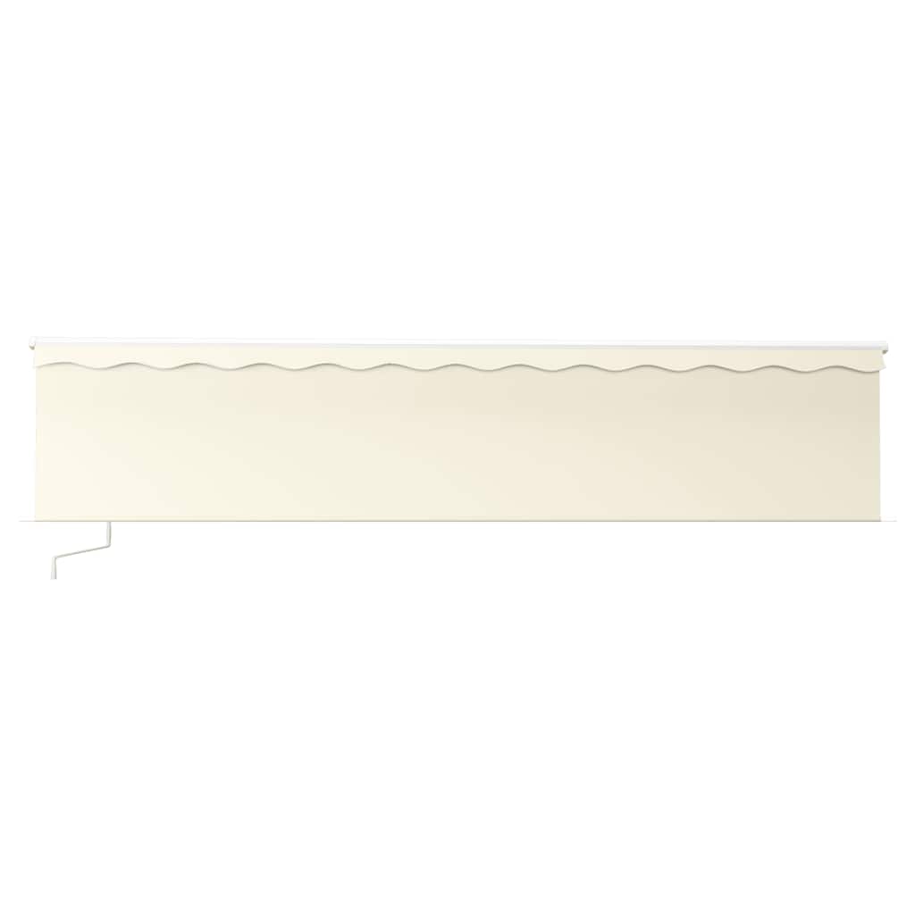 vidaXL Manual Retractable Awning with Blind 6x3m Cream
