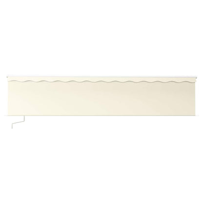 vidaXL Manual Retractable Awning with Blind 6x3m Cream