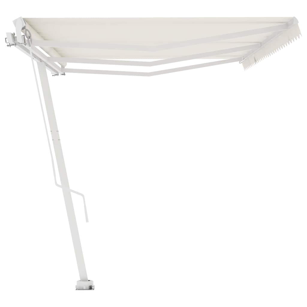 vidaXL Manual Awning 6 x 3.5 m Cream 100% Polyester