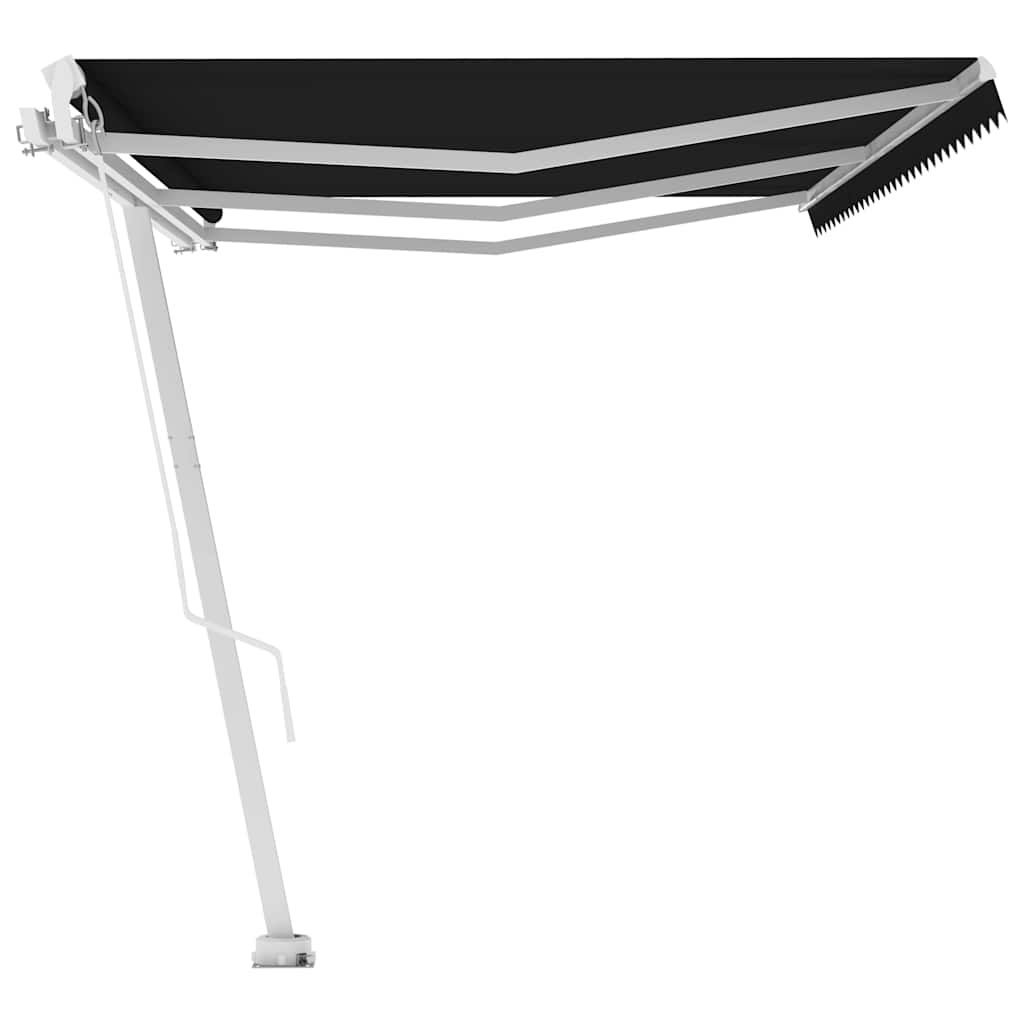 vidaXL Manual Awning 6 x 3.5 m Anthracite 100% Polyester