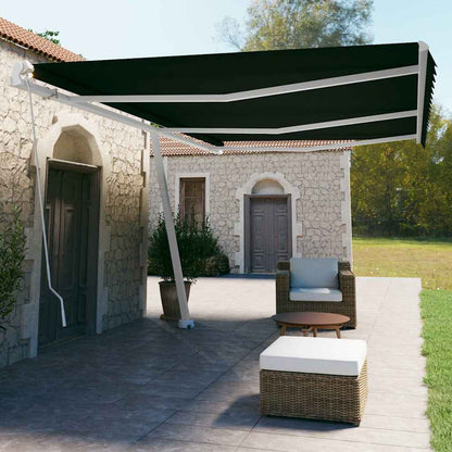 vidaXL Manual Awning 6 x 3.5 m Anthracite 100% Polyester