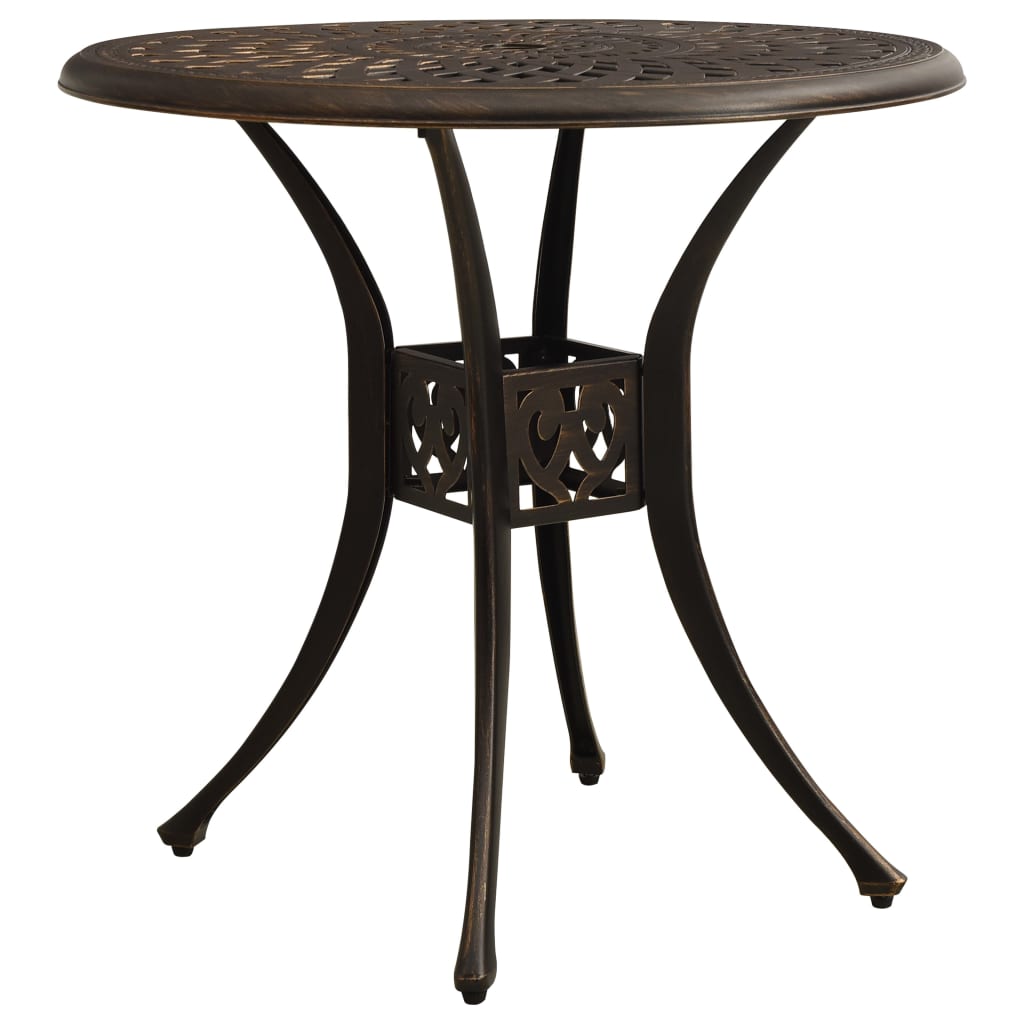 vidaXL Bistro Set | Bronze | Cast aluminium | Standard | Durable | Bistro Set