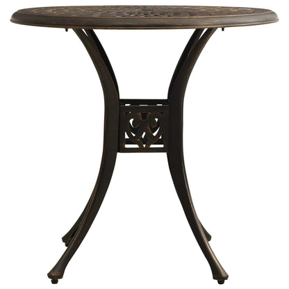 vidaXL Bistro Set | Bronze | Cast aluminium | Standard | Durable | Bistro Set