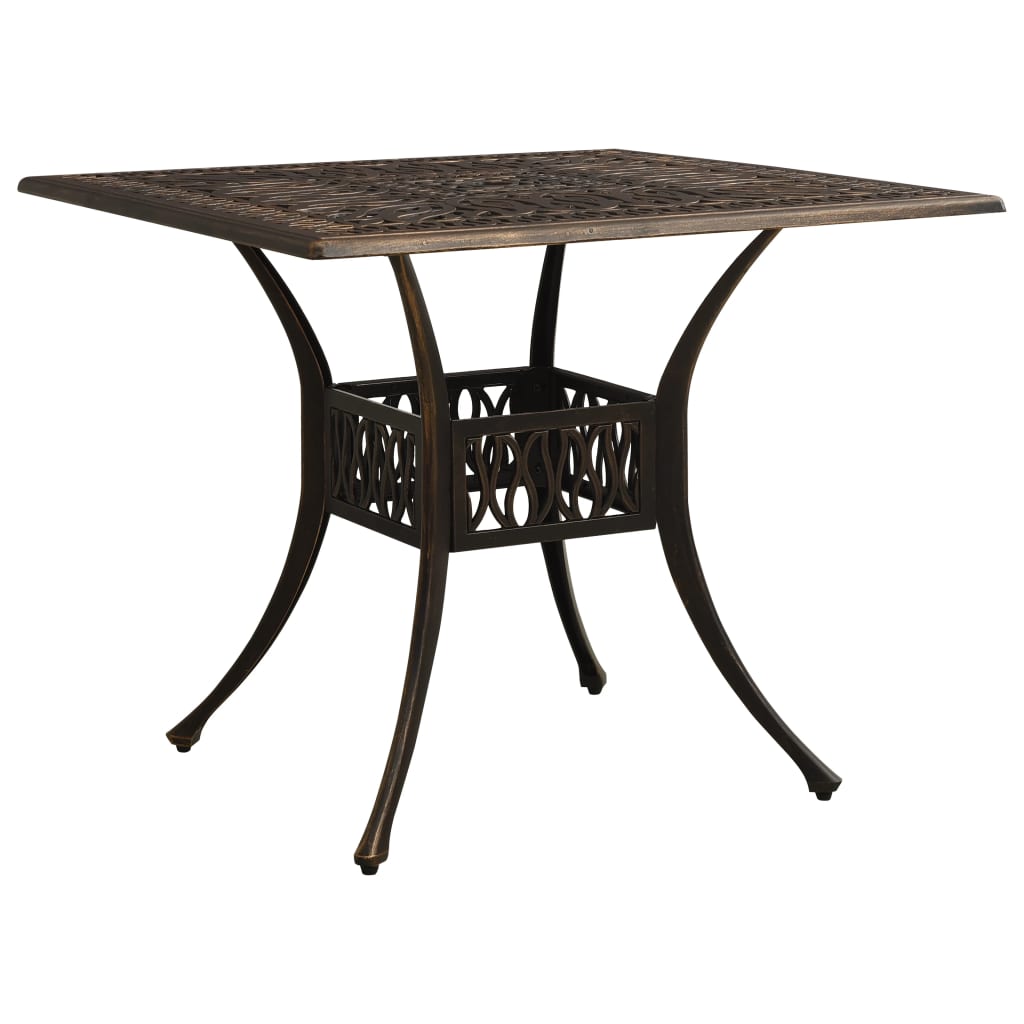 vidaXL Bistro Set | Bronze | Cast Aluminium | Standard |  Decorative Inlays