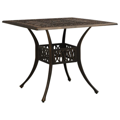 vidaXL Bistro Set | Bronze | Cast Aluminium | Standard |  Decorative Inlays