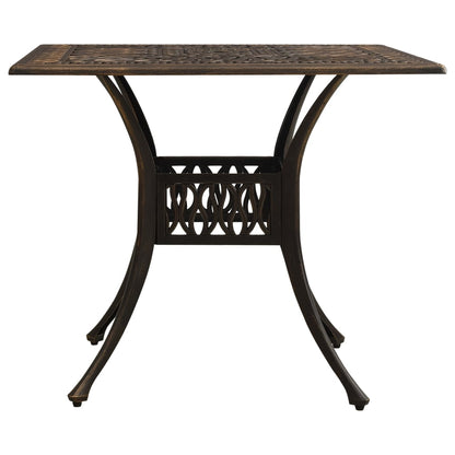 vidaXL Bistro Set | Bronze | Cast Aluminium | Standard |  Decorative Inlays