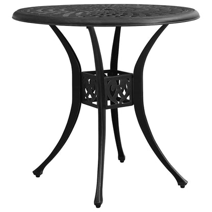 vidaXL Bistro Set | Black | Cast Aluminium | Medium | Durable | Bistro Set