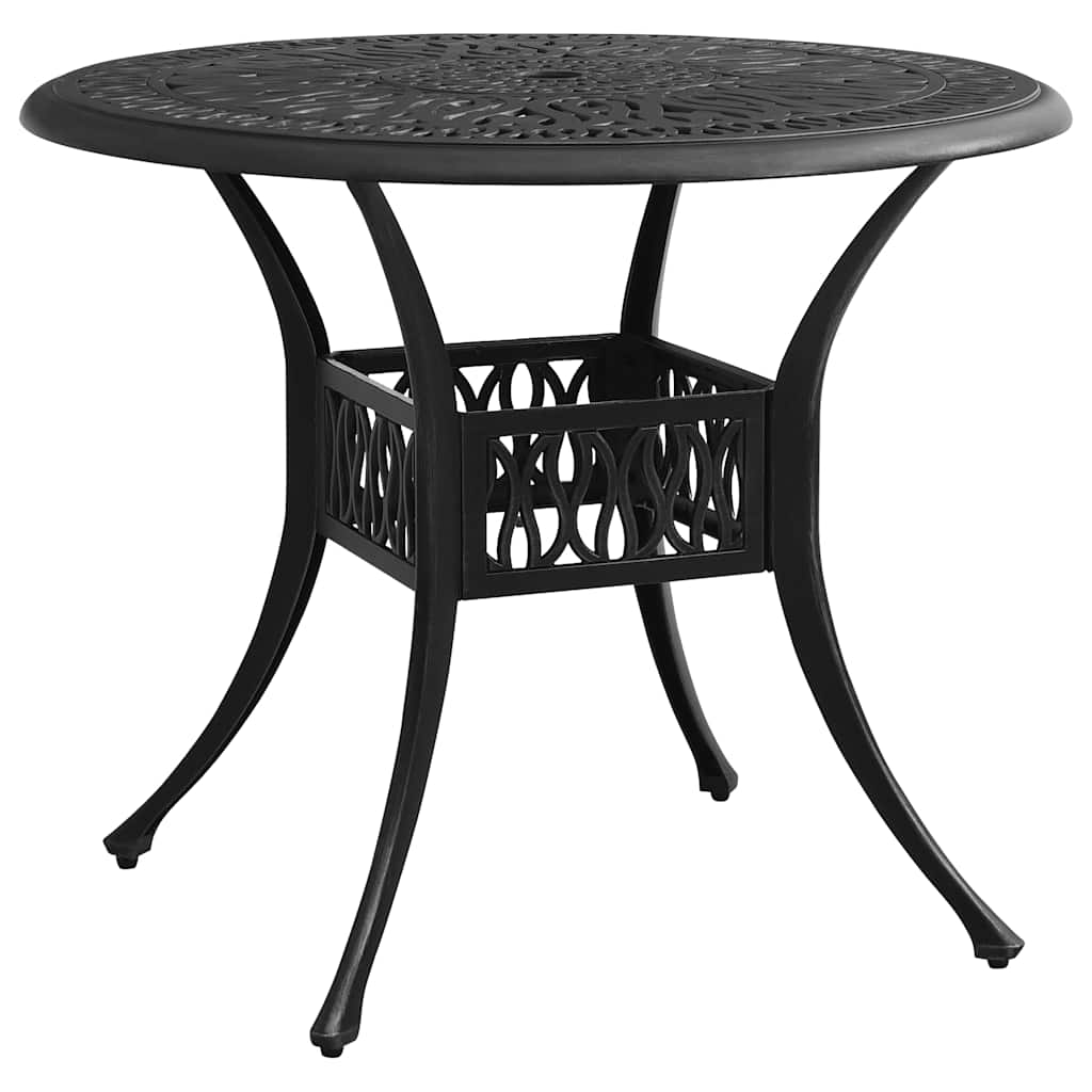 vidaXL Bistro Set | Black | Cast aluminium | 1 Table, 4 Chairs | Durable