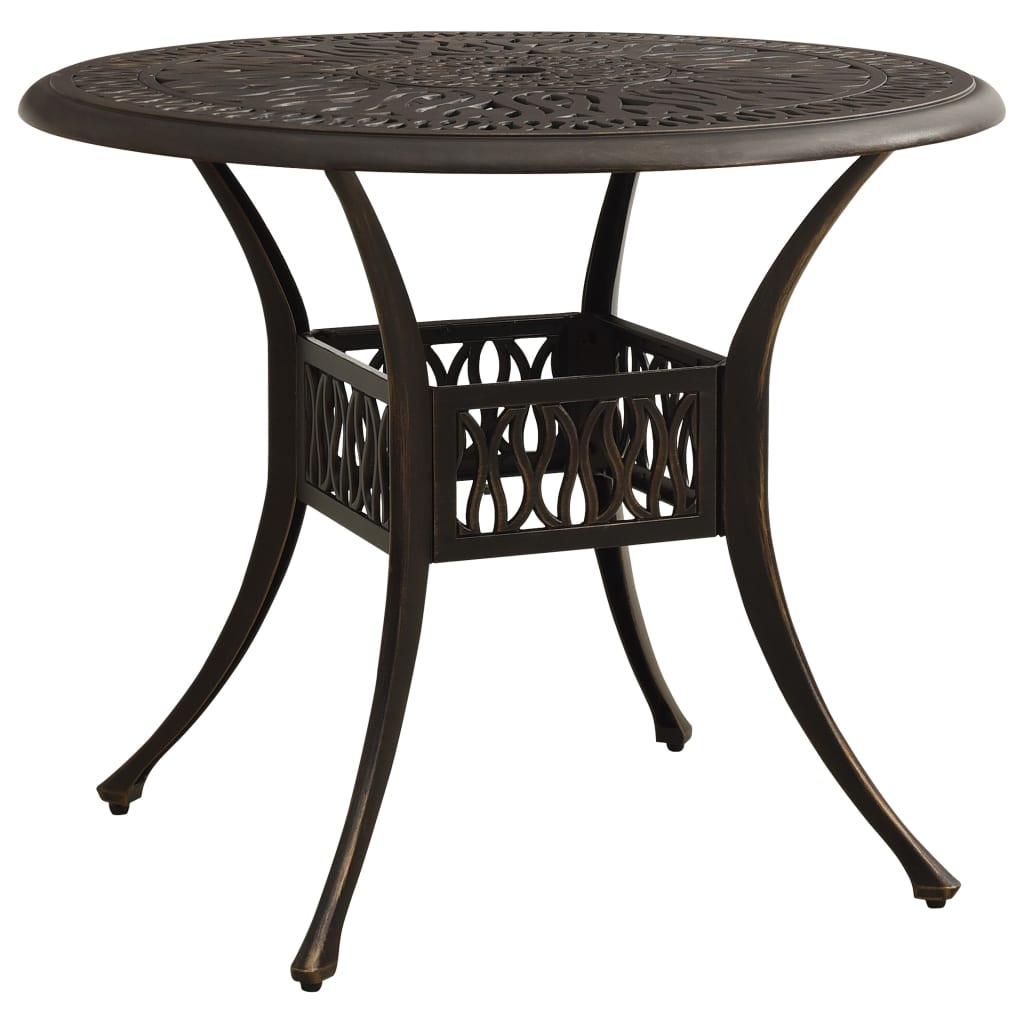 vidaXL Bistro Set | Bronze | Cast aluminium | Medium | Durable | Bistro Set
