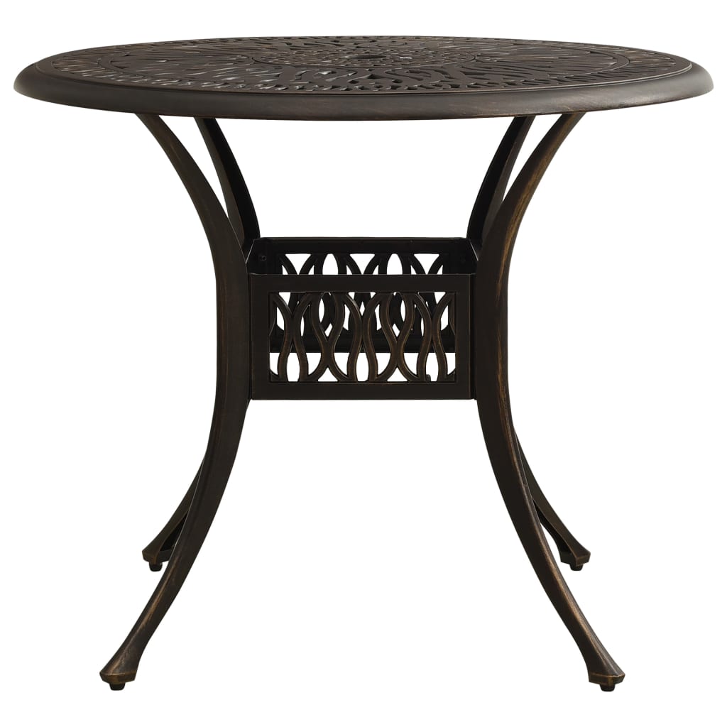 vidaXL Bistro Set | Bronze | Cast aluminium | Medium | Durable | Bistro Set
